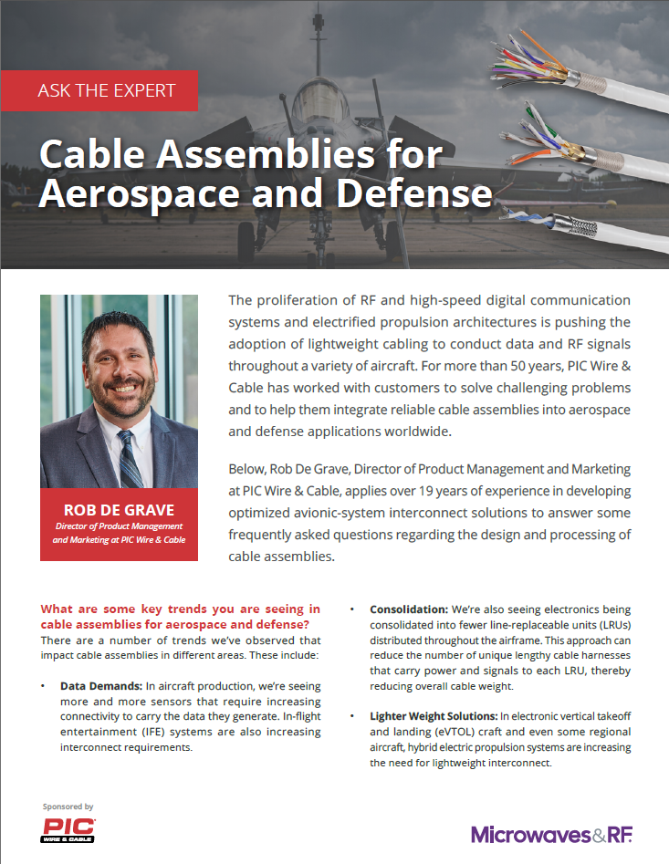 Cable Assemblies for Aerospace and Defense